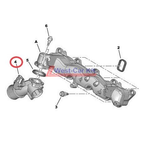 2006-> Citroen Jumper Peugeot Boxer 2.2HDI Air hose OE: 0382GP