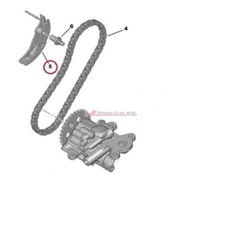 2006- Citroen Jumper Peugeot Boxer Ford Transit 2.2HDI  Oil pump chain tensioner Original number: 103318 9675827980 1676437