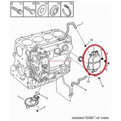   Carter gas collector Citroen Jumper Peugeot Boxer 2.8HDI  -06 original number: 1180K5