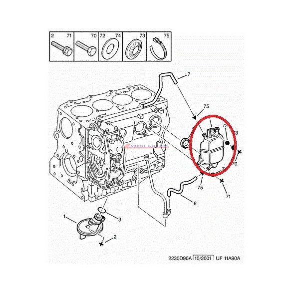 2002-2006 Citroen Jumper Peugeot Boxer kartergáz gyűjtő 2.8HDI  Gyári szám: 1180K5