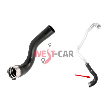 2010-> Renault Master Opel Movano Nissan NV400 Intercooler repair hose RWD! OE: 144602862R