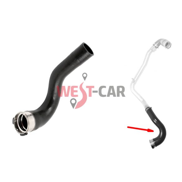 2010-> Renault Master Opel Movano Nissan NV400 Intercooler repair hose RWD! OE: 144602862R