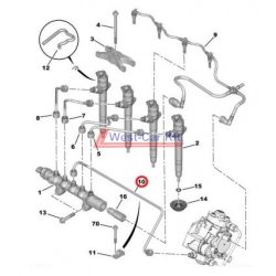   Üzemanyagcső pumpa-közösnyomócsőig Citroen Jumper Peugeot Boxer 2.2HDI BOX 06- Gyári szám: 1570L2