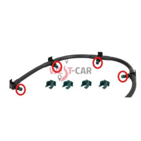 2006- Citroen Jumper Peugeot Boxer Injection Return Hose "O" ring set 2.2HDI original number: 1574L4