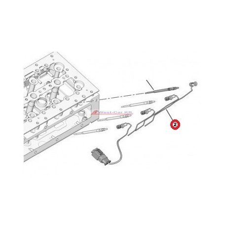 glow plug cable Citroen Jumper Peugeot Boxer 3.0HDI  12- original number:1606875080