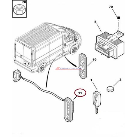 sliding door contact switch Citroen Jumper Peugeot Boxer 06- original number:1610220880