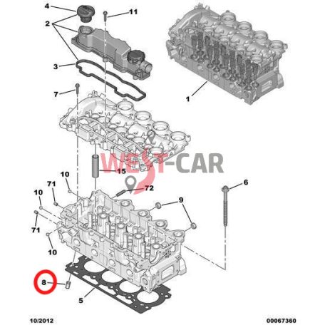 Part number: 023527 Peugeot / Citroen original part