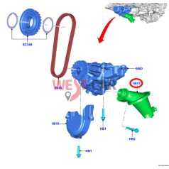   2014-> Ford Transit 2.0 Ecoblue olajszivattyú szívókosár Gyári szám: 2283198