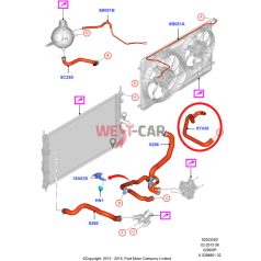   2014-> Ford Transit 2.2 puma Water Hose Part Number: 2548263
