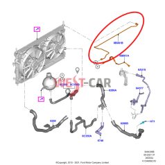   2016-2024 Ford Transit 2.0 ecoblue Expansion Tank Overflow Hose Part Number: 2570944