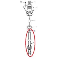   Tacho shaft black Citroen Jumper Peugeot Boxer  -06 original number:264938