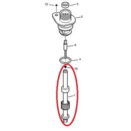 Tacho shaft black Citroen Jumper Peugeot Boxer  -06 original number:264938