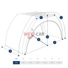 2006-> Ducato Jumper Boxer rear mudflap for flatbed