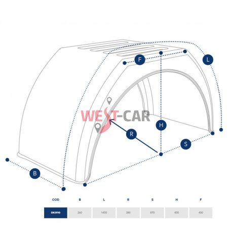 2006-> Ducato Jumper Boxer rear mudflap for flatbed