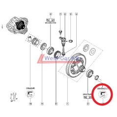   2010-> Renault Master, Opel Movano Nissan Interstar 2.3 Dci bal féltengely szimering Gyári szám: 383421561R