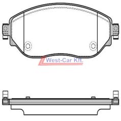   2014-> Renault Trafic Opel Vivaro front brake pad set OE: 410601073R