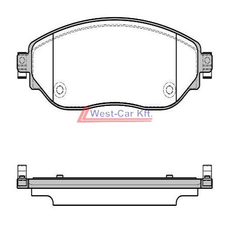 2014-> Renault Trafic Opel Vivaro front brake pad set OE: 410601073R