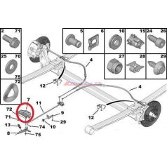   handbrake adjuster holder Citroen Jumper Peugeot Boxer 06-  original number:476517