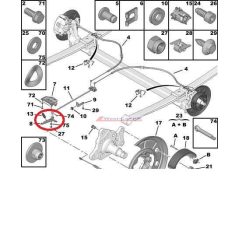   handbrake adjuster connector Citroen Jumper Peugeot Boxer 06-  original number:477220