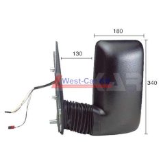   2000-2006 Iveco Daily right (passengerside) rearview For use:, middle arm, electric, heated