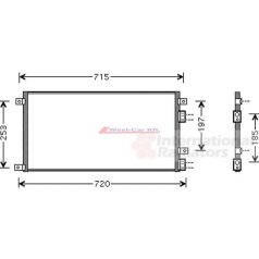 2000-2014 Iveco Daily air condition cooler without dryer