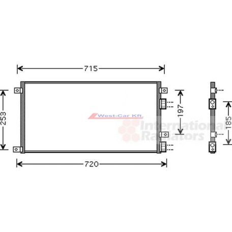2000-2014 Iveco Daily air condition cooler without dryer