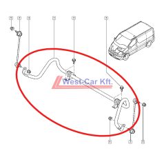   2014-> Renault Trafic Nissan NV300 Opel Vivaro stabilizer bar for increased load capacity OE: 546115535R