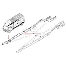 Renault master Opel Movano aftermarket right front B pillar molding