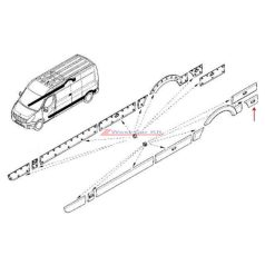 Renault master Opel Movano Bal hátsó oldal díszléc
