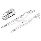 Renault master Opel Movano Gyári Bal hátsó oldal díszléc Gyári szám: 768F20007R