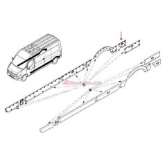   Renault master Opel Movano Gyári Jobb hátsó oldal díszléc Gyári szám: 768F30007R