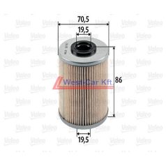   2001--> R. Master II / III. Movano A / B Trafic II Vivaro fuel filter 87mm VALEO OE: 7701208613