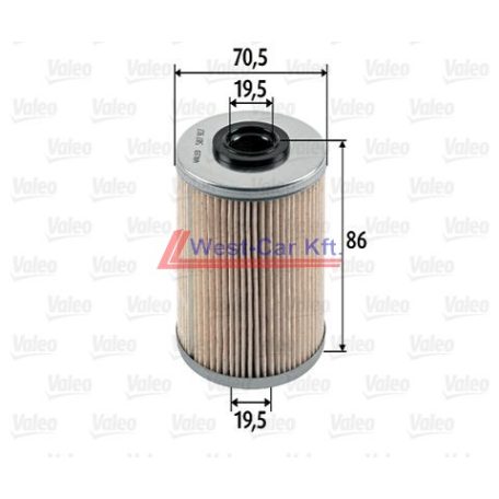 2001--> R. Master II / III. Movano A / B Trafic II Vivaro fuel filter 87mm VALEO OE: 7701208613