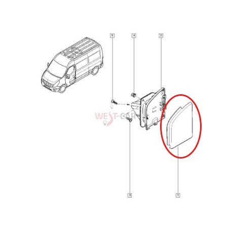 2010-> Renault Master / Opel Movano /N. NV400 2.3 Dci fuel tank cap cover OE : 788300019R