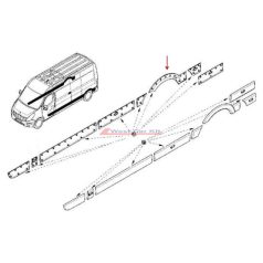   Renault master Opel Movano Gyári Jobb hátsó kerékjárati ív díszléc