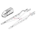 Renault master Opel Movano Gyári Bal hátsó kerékjárati ív díszléc Gyári szám: 788A30003R