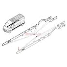 Renault master Opel Movano Bal első ajtó díszléc Gyári szám: 808210166R 