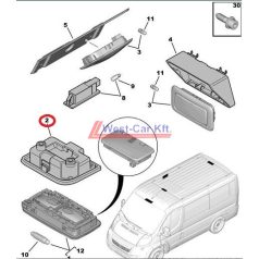   2006-> Ducato Jumper Boxer cabin interior lamp bracket Original number: 8146 Y5