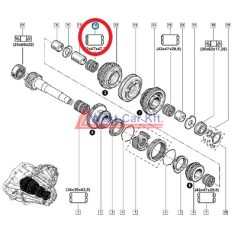   2010-> Renault Master Opel Movano Nissan NV400 2.3 Dci 2. sebesség tűgörgős csapágy Gyári szám: 8200026372