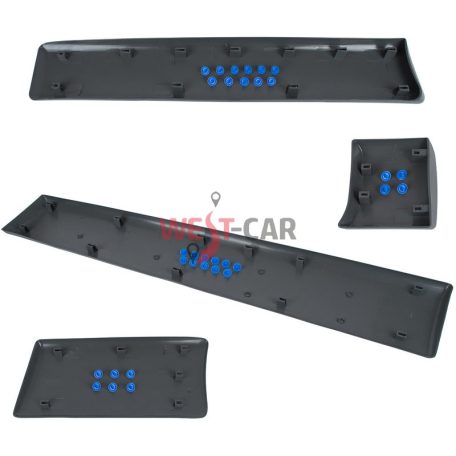 2001-2014 Renault Trafic Opel Vivaro original RH Long version door molding set OE: 8200036075 8200036086 8200036101 8200036095