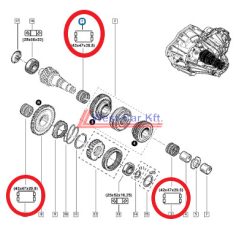   2010-> Renault Master Opel Movano Nissan NV400 2.3 Dci tűgörgős csapágy Gyári szám: 8200117772