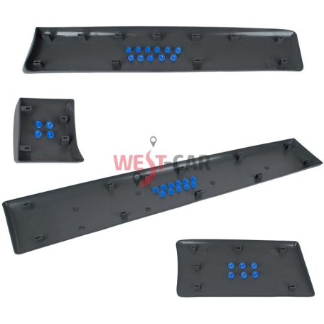2001-2014 Renault Trafic Opel Vivaro left side moulding set LONG version OE: 8200326365 8200036093 8200036105 8200036088