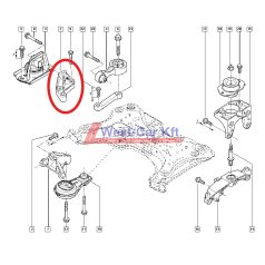   2001-> Renault Trafic Opel Vivaro Original engine bracket OE: 8200404274