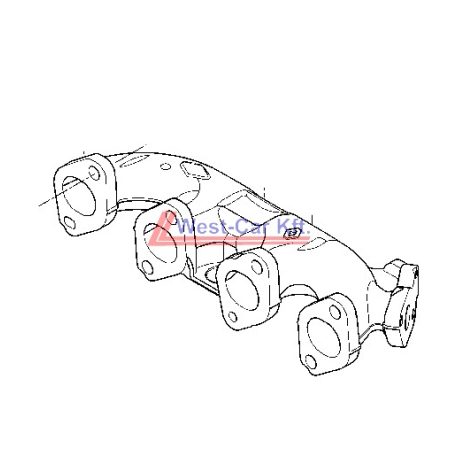 2010-> Renault Master Renault Trafic 2.0 / 2.3 Dci exhaust manifold Original number: 8200868133