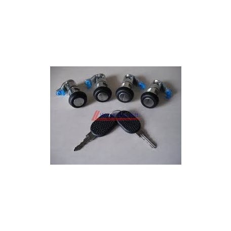 Iveco Daily Lock cylinder SET (left-right front,sliding door, rear door) with 2 keys  2000-2006