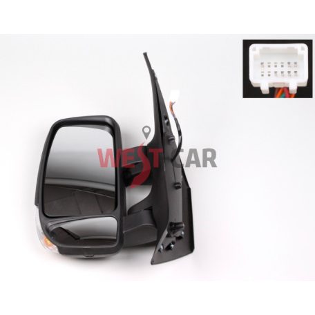 2010-> Renault Master III Opel Movano B Nissan NV400 left short electric/heated mirror OE: 963021976R 
