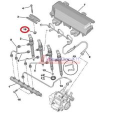  2012-  Citroen Jumper Peugeot Boxer injector holder seal 2.2HDI original number: 9677890580