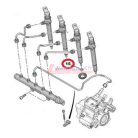 2012-> Citroen Jumper Peugeot Boxer injector gasket 2.2HDI Euro 5  Gyári szám: 9801621780