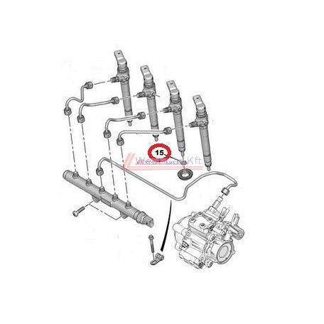 2012-> Citroen Jumper Peugeot Boxer injector gasket 2.2HDI Euro 5  Gyári szám: 9801621780