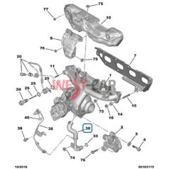   2014-> Citroen Jumper Peugeot Boxer Transit 2.0 BHDI  turbocharger return pipe OE: 9807662280